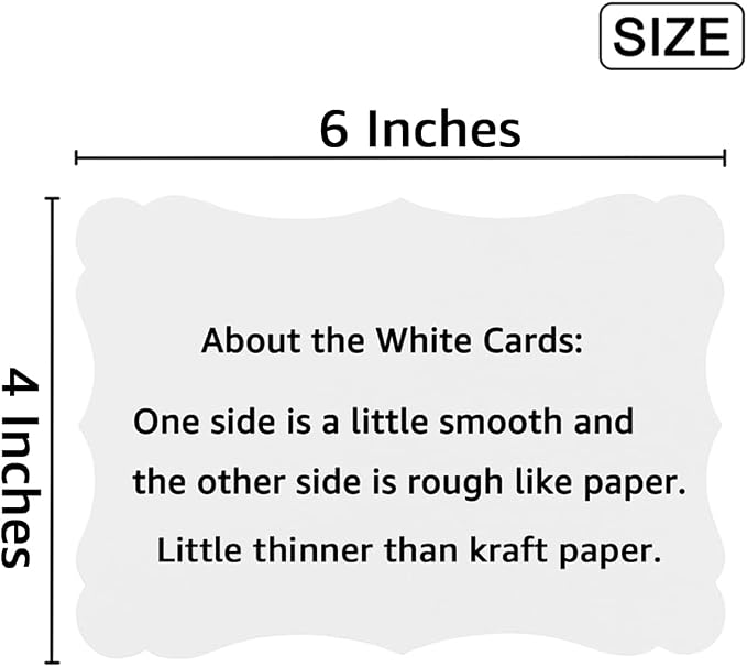 50 Pack Blank Kraft Greeting Cards, 4x6IN | Thick Cardstock Paper, - Image 2