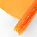 HYANG Orange Transparent PVC Super Clear Holographic Vinyl Faux Leather Sheets by HYANGHAVEPUPVCALLLEATHER