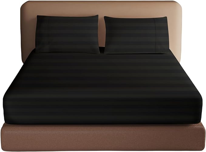 100% Egyptian Cotton Fitted Sheet CK Size, 600 Thread Count, Single Fitted by ZaizaiHome