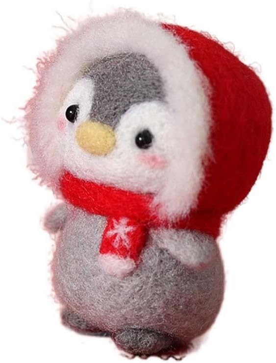 Funny Festive Christmas New Year Wool Needle Felting Starter Kit, Animal Needle - Image 4