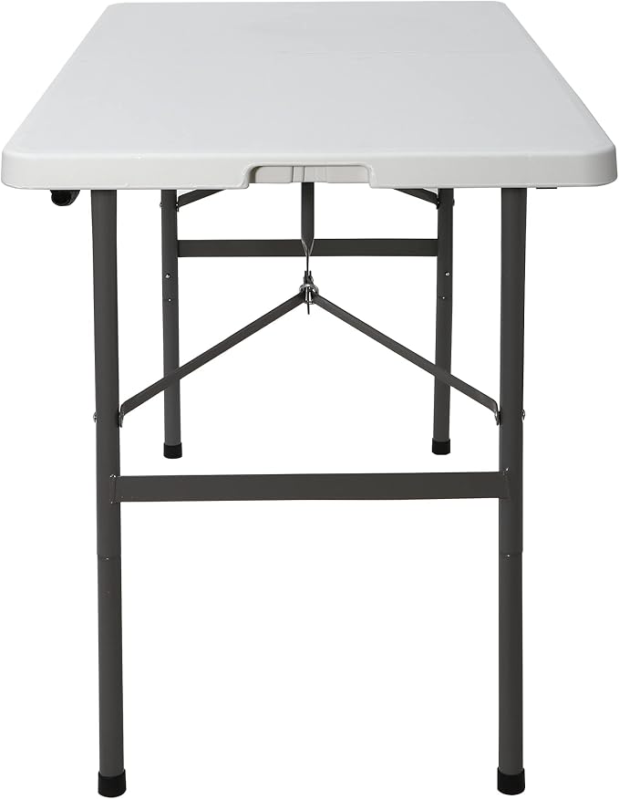 SUPER DEAL Portable 4 Foot Plastic Folding Table, Small Indoor Outdoor Heavy - Image 7