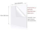 YSTIME 12" x 12" Acrylic Sheet Clear Plexiglass Sheet, Transparent Acrylic Board - Image 2