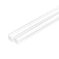 MECCANIXITY 2pcs Acrylic Square Rods 3/8" x 12" Clear Acrylic Dowel Rods Sticks by MECCANIXITY