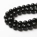 90PCS 4mm AAA Natural Black Obsidian Stone Beads Gemstone Round Loose Beads - Image 5