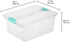 Sterilite 12-Pack Clip Box, Stackable Clear Plastic Bins - Image 3