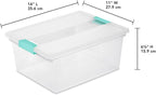 Sterilite 16-Pack Clip Box, Stackable Clear Plastic Bins - Image 3