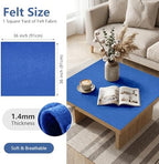 Royal Blue Felt Fabric 36'' X 36'', 1.4mm Large Felt Sheets Soft Durable Crafts - Image 2