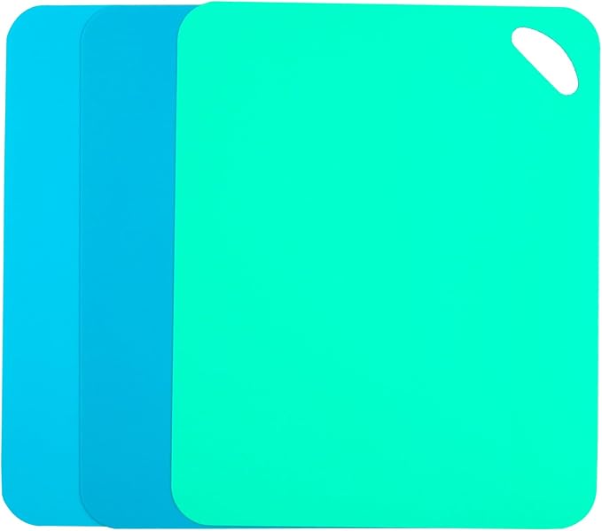 Plastic Flexible Cutting Mats for Kitchen, Cutting Board Sheet for Kitchen by Carrollar