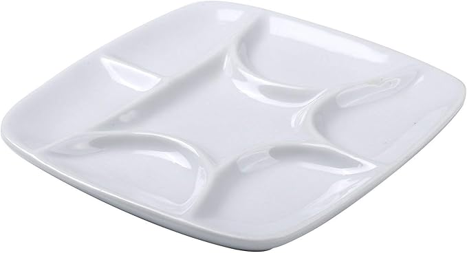 MEEDEN 7-Well Square White Porcelain Artist Paint Palette - Image 2