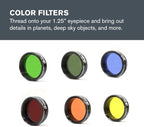 Celestron Accessory Kit with Five 1.25" Plossl Eyepieces, 2X Barlow and Filter - Image 4