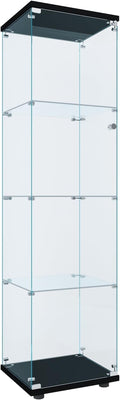 FLYMUHJIA Curio Cabinet Glass Display Case by FLYMUHJIA