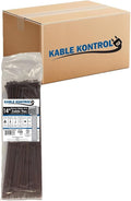 Kable Kontrol Brown Zip Ties 14 Inch 6, 50 Lbs Tensile Strength, Bulk Pack by KABLEKONTROL%C2%AE