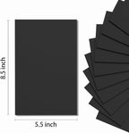 Do²ping Black Foam Sheets Crafts, 8.5x5.5 Inch Eva Craft Foam Paper - Image 2