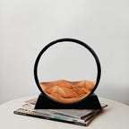 Muyan Moving Sand Art Picture Sandscapes in Motion Round Glass 3D Deep Sea Sand - Image 5