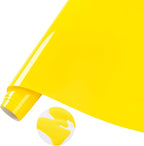 Tintnut Summer Yellow Neon Puff HTV Vinyl Roll, easy cut & weed, stretch by Tintnut