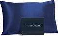 Fishers Finery 25mm Mulberry Silk Queen Pillowcase Navy by FishersFinery