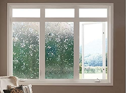 Window Film Privacy Stained Glass Frosted Decoration Static Cling Removable - Image 6