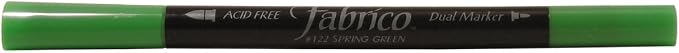 Tsukineko Dual-Ended Fabrico Marker Color-Fast, Spring Green by Tsukineko