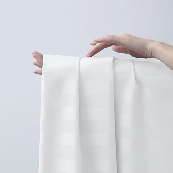 2-Pack Cotton Full Flat Sheet Only, 600 Thread Count 100% Egyptian Cotton Top - Image 4