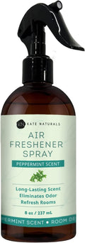 Kate Naturals Peppermint Air Freshener Spray for Room & Car with Natural Mint. Odor Eliminator Peppermint Spray for Bathroom & Linen (8 fl oz, Pet Safe, Non Toxic)