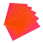 5 Pack Acrylic Sheet Pink Fluorescent Colored Translucent Sheets Easy to Cut by Custign