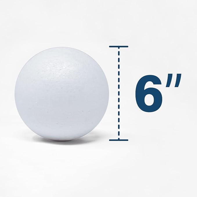 Evershine 4 Pack 6 Inch Craft Foam Ball - Image 2