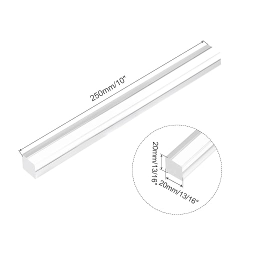 MECCANIXITY 1pcs Acrylic Square Rods 13/16" x 10" Clear Acrylic Dowel Rods - Image 2