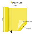 HTVRONT Yellow Permanent Vinyl Roll - Image 4