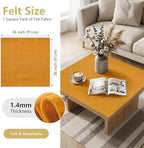 Antique Gold Felt Fabric 36'' X 36'', 1.4mm Large Felt Sheets Soft Durable - Image 2
