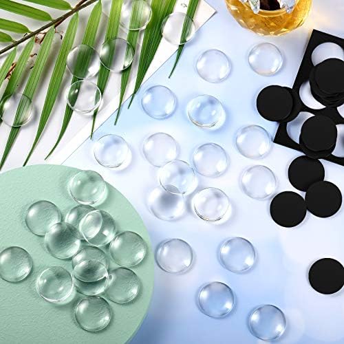 Weewooday 72 Pieces Round 1 Inch Glass Magnets Craft - Image 6