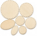 PEDDIG SHOP - Round and Oval Basket Weaving Base Set – 7 Wooden Basket Bases by PEDDIGSHOP