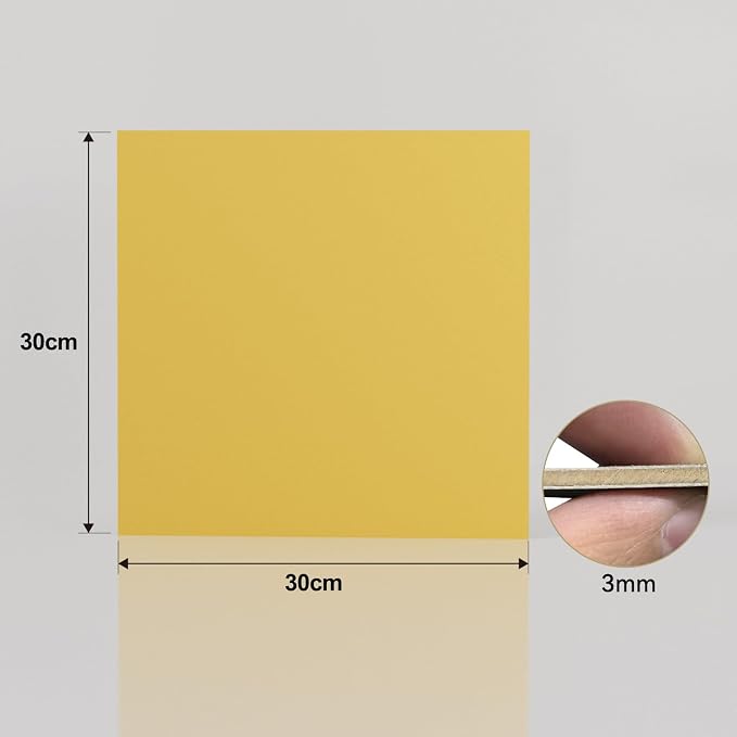 4 Pack Gold Basswood Sheets for Crafts, DIY Ornaments & Architectural Models - Image 2