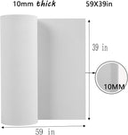 AMZQNART EVA Foam, Cosplay Foam Roll, Size 10mm Thick 39 x 59in Suitable - Image 2