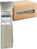 Kable Kontrol Cable Zip Ties Natural White 2, 120 Lbs Tensile Strength by KABLEKONTROL%C2%AE