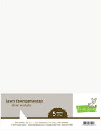 Lawn Acetate 8.5X11 Clear 5/PK - Image 2
