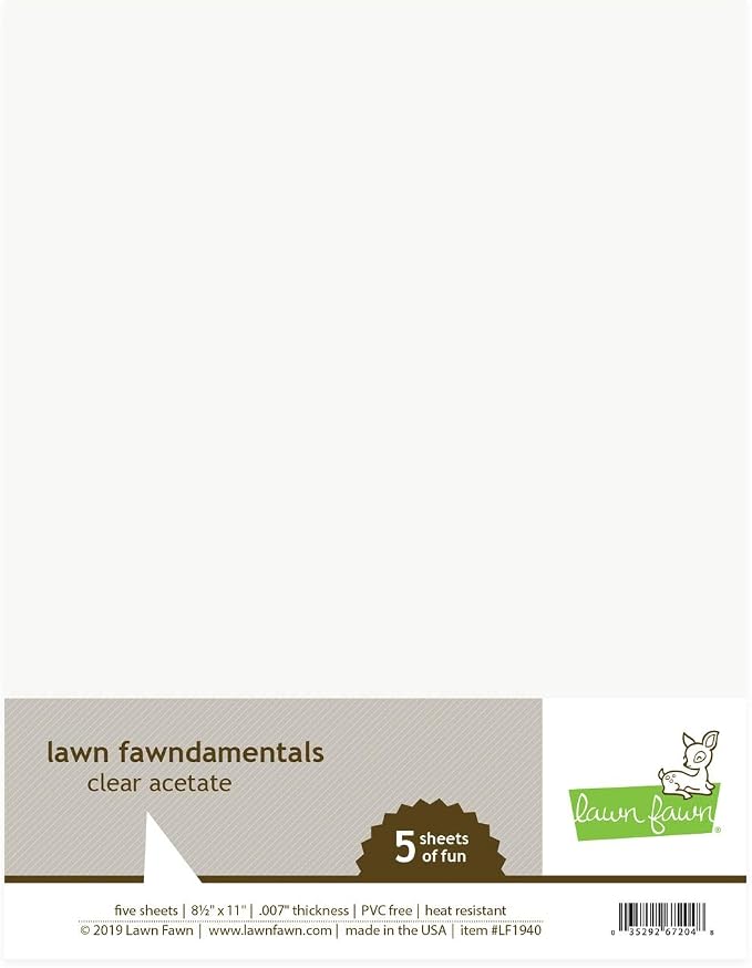 Lawn Acetate 8.5X11 Clear 5/PK - Image 2