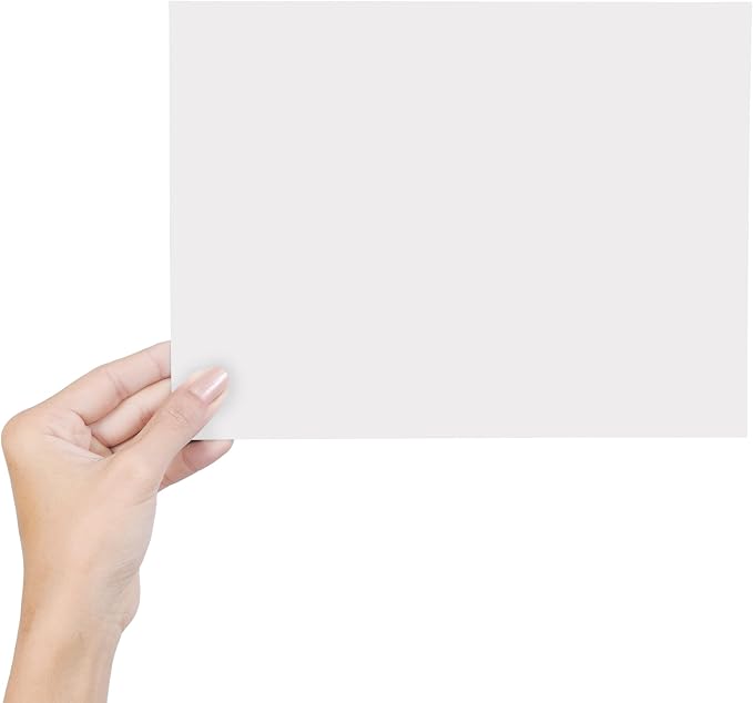 100 Sheets White Cardstock 4" x 6" Thick Paper - Image 2