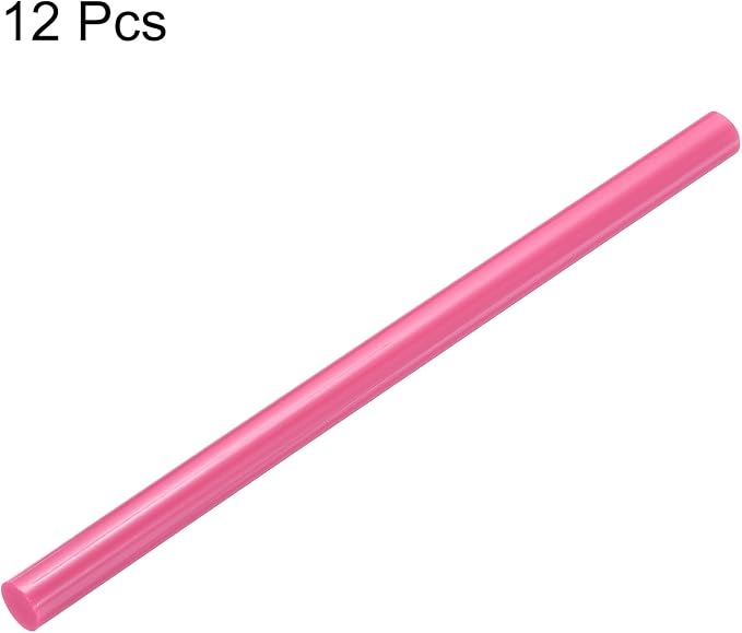 uxcell Mini Hot Glue Sticks for Glue Gun 11mm x 200mm Pink 12pcs - Image 3