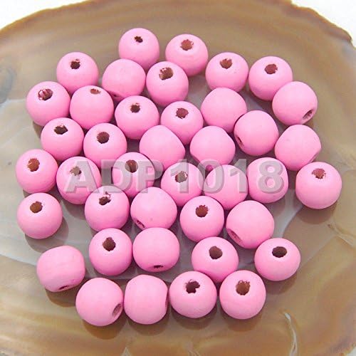 AD Beads Wood Spacer Loose Wooden Craft Beads Big Hole Beads Assorted by ADBeads