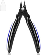 5 Inch Flush Cutters, 1 Pack Micro Wire Cutters, Sharp Zip Tie Cutter, by Unknown