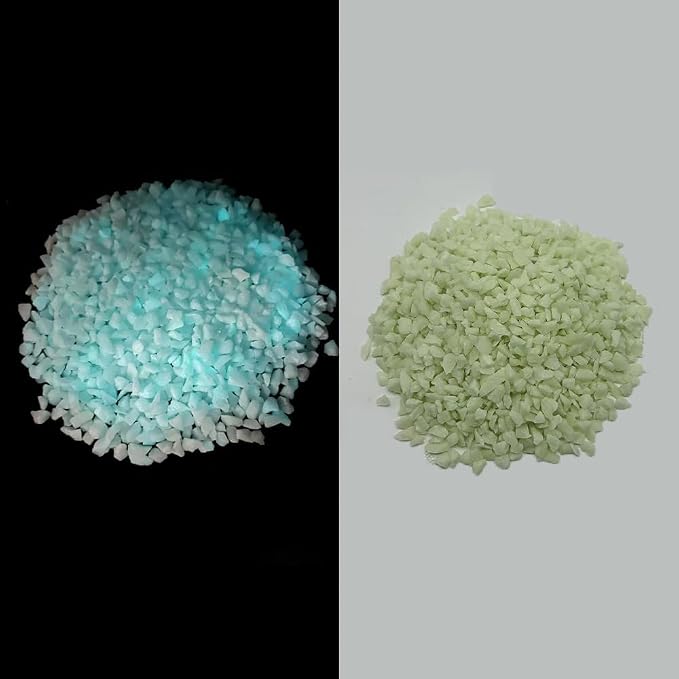 1.3 LB Blue Glow in the Dark Crushed Sand Broken Glass Pieces - Image 3