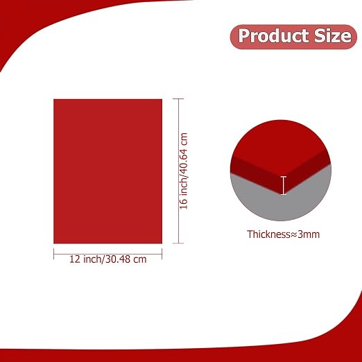 2 Pack 12'' x 16'' Translucent Red Acrylic Sheet, 3mm Thick Acrylic Plastic - Image 2