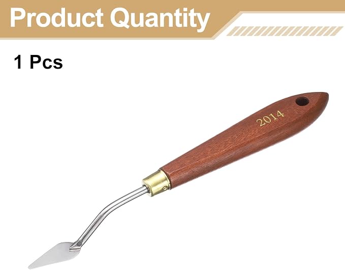 HARFINGTON Palette Knife Painting Tool 1.06" x 0.47" Stainless Steel Teardrop - Image 3