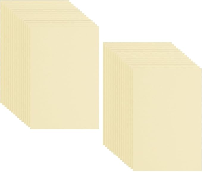 PATIKIL 30 Pack EVA Foam Sheets, Light Yellow by PATIKIL