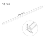 MECCANIXITY 10pcs Acrylic Square Rods 3/16" x 12" Clear Acrylic Dowel Rods - Image 2