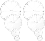 PH PandaHall 8pcs 4 Sizes Circle Template Sewing Rulers Set, 1/2/3/4inch by PHPandaHall