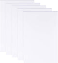 BENECREAT 5 Sheets 3mm White Foam Boards 11.8x7.8inch Rectangle Foam PVC Sheet by BENECREAT
