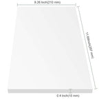 PINGEUI 2 Pack 12 x 8 x 3/8 Inch Clear Acrylic Plexiglass Sheets, Durable Cast - Image 2