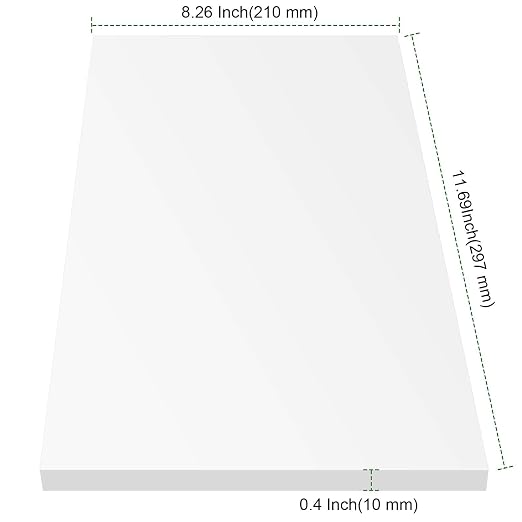 PINGEUI 2 Pack 12 x 8 x 3/8 Inch Clear Acrylic Plexiglass Sheets, Durable Cast - Image 2