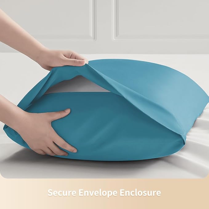 Queen Pillowcases, Cooling Viscose from Bamboo Pillow Covers - Image 6